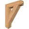 Ekena Millwork Traditional Arts & Crafts Smooth Bracket, Western Red Cedar, 5 1/2"W x 28"D x 32"H BKT06X28X32TRA03SWR - alternate 1